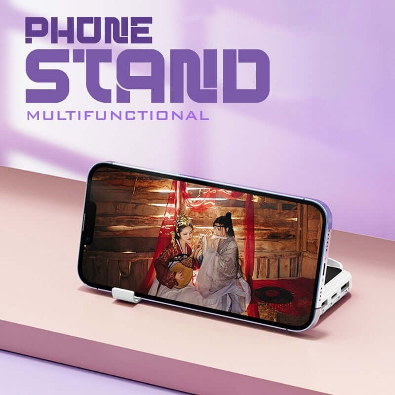 10000mAh Powerbank with 4 Detachable Built-in Cables & Mobile Stand Executive Corporate Gifts Singapore
