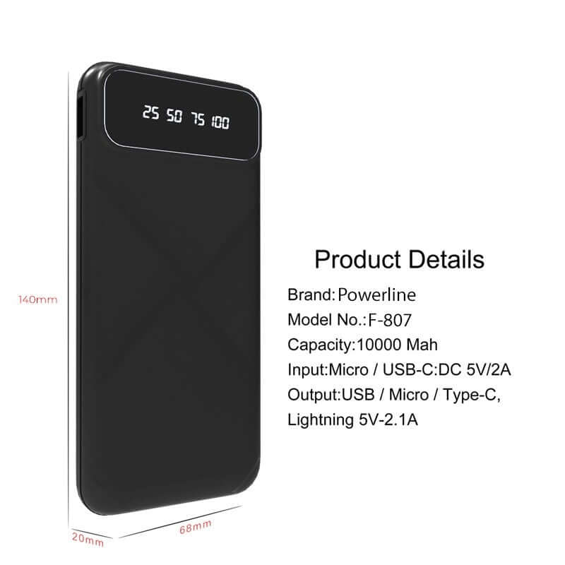 Powerbank 10000mAh with Detachable Cable Executive Corporate Gifts Singapore
