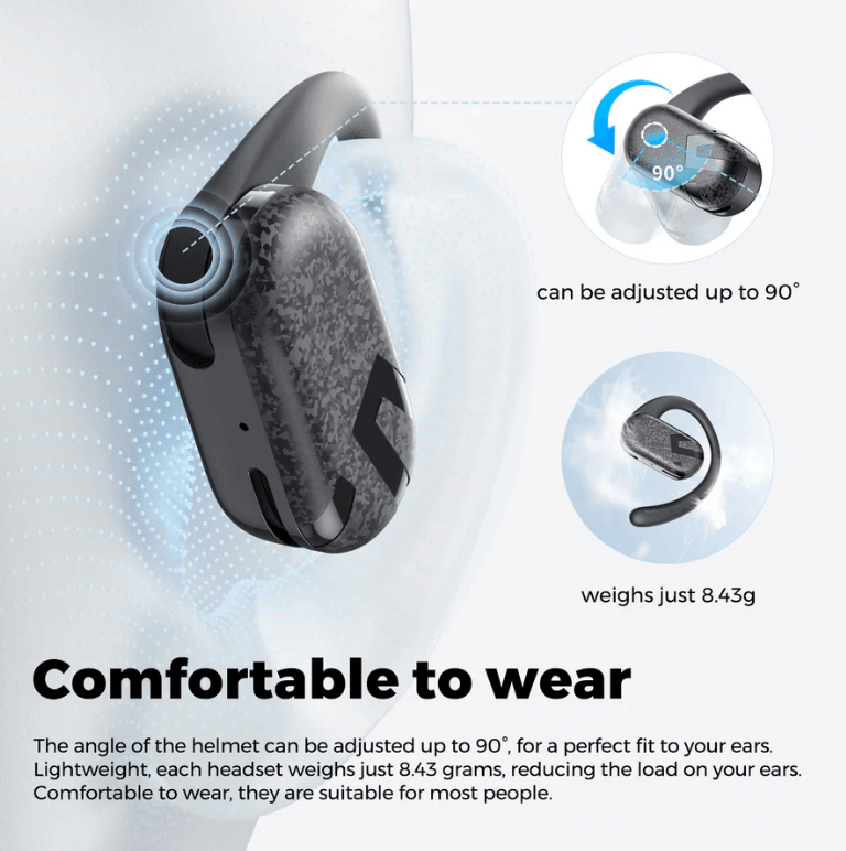 SOUNDPEATS Breezy Open Ear 90° Adjustable Earphones Executive Corporate Gifts Singapore