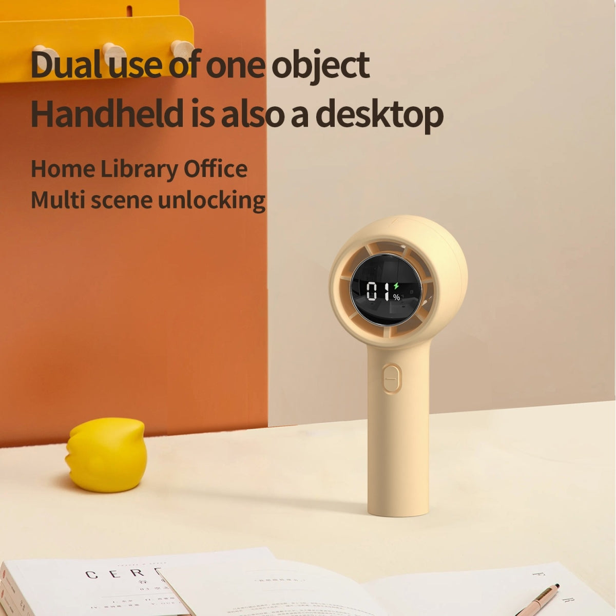 Handheld Turbo Fan with Digital Display Executive Corporate Gifts Singapore