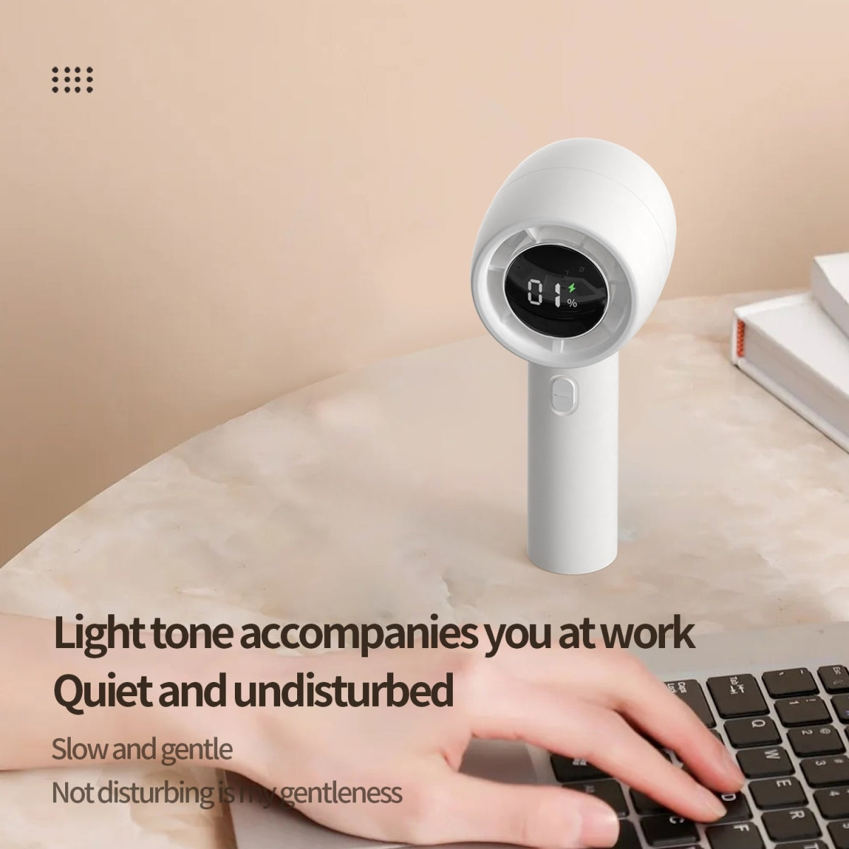 Handheld Turbo Fan with Digital Display Executive Corporate Gifts Singapore