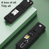 3A Fast Charge USB Cable with SIM Card Storage Stick