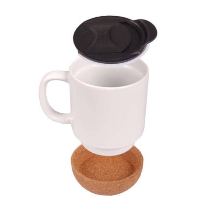 330ml Cork Base Ceramic Mug Executive Corporate Gifts Singapore