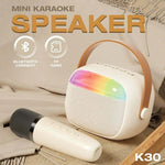 Portable Karaoke Bluetooth Speaker with Microphone