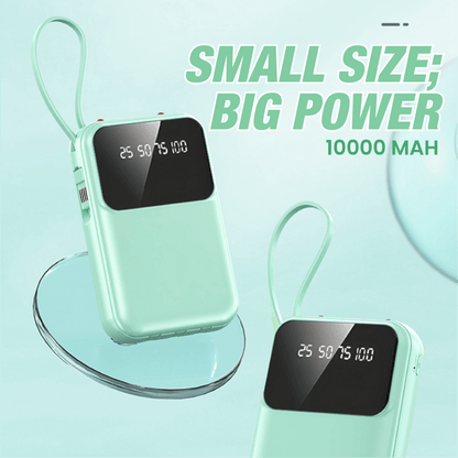Mini Powerbank 10000mAh with 4 Built-in Cable Executive Corporate Gifts Singapore