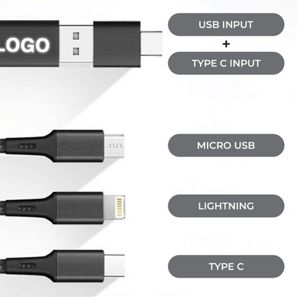 3 in 2 Cable GLow with LED Light Up Logo Corporate Gifts Singapore