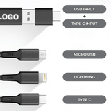 3 in 2 Cable GLow with LED Light Up Logo Corporate Gifts Singapore