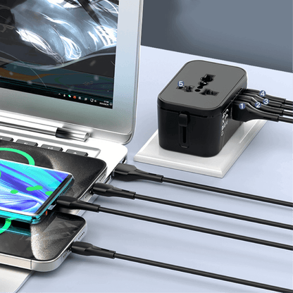 World Travel Adaptor With 3.4A Fast Charge Executive Gifts Singapore