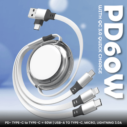 3 IN 2 Quick Charge Cable With Data Transfer Executive Gifts Singapore