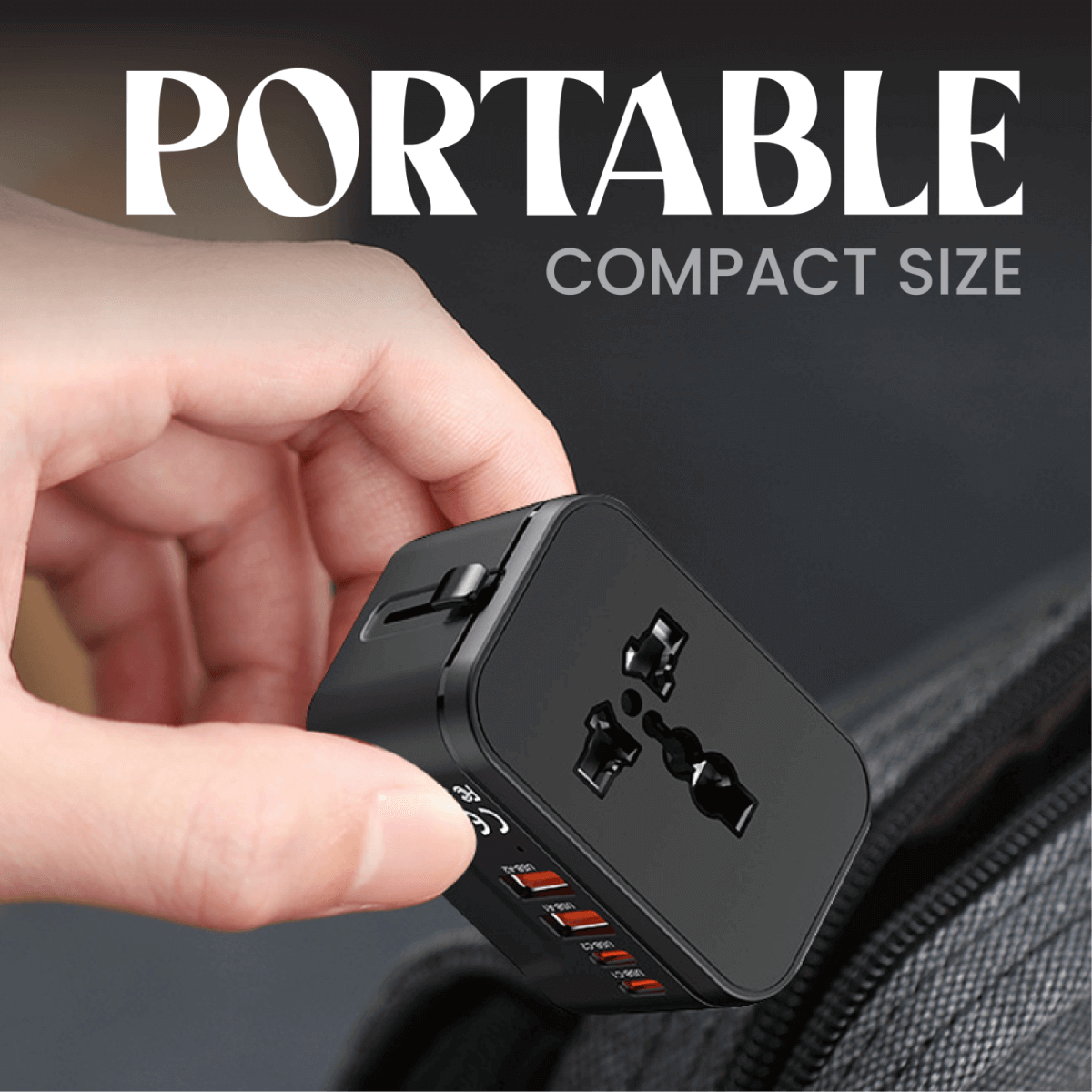 World Travel Adaptor With 3.4A Fast Charge Executive Gifts Singapore
