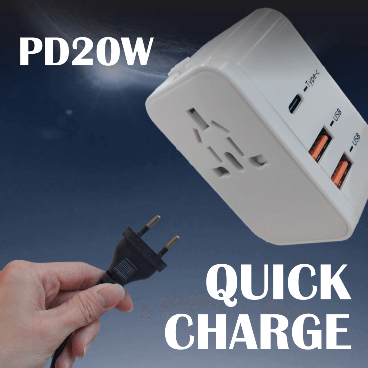 Travel Adaptor With PD20W Quick Charge Executive Gifts Singapore
