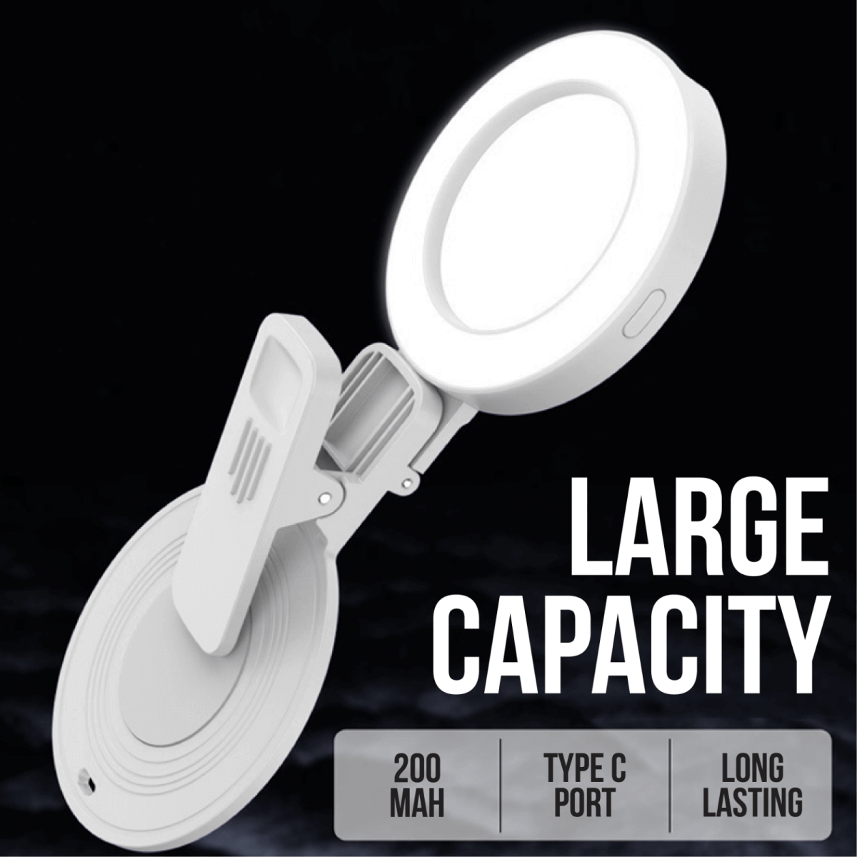 Selfie Rear Mirror Clip With Led Light Executive Corporate Gifts Singapore