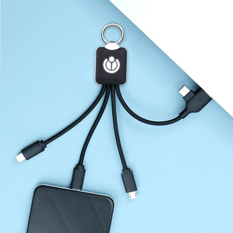 3 in 2 Fast Charging Cable (Rectangular) Corporate Gifts Singapore