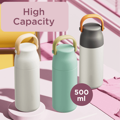Fancy 500ml Vacum Flask With Cup & Handle Corporate Gifts Singapore