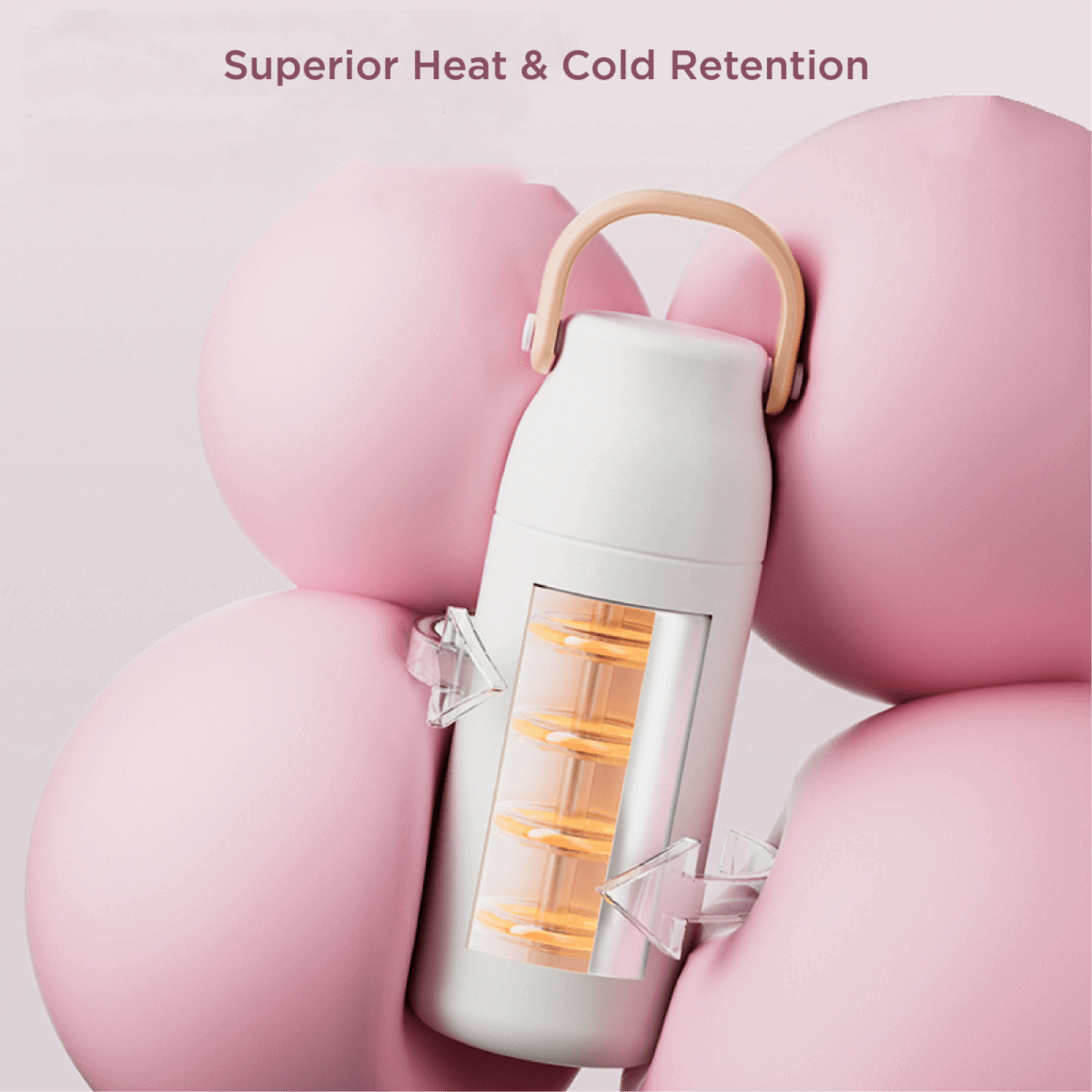 Fancy 500ml Vacum Flask With Cup & Handle Corporate Gifts Singapore