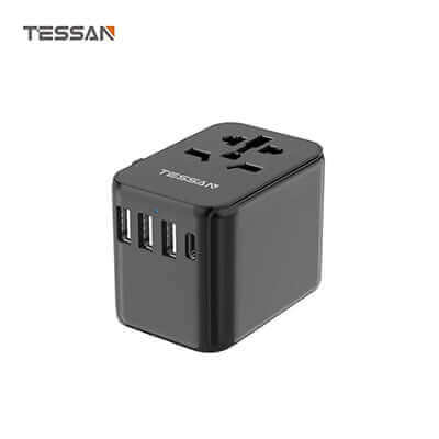 TESSAN 17W Travel Charger with 3 USB and 1 Type C Corporate Gifts Singapore