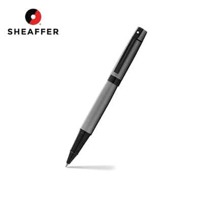 Sheaffer 300 Matte Gray Rollerball Pen with Black Trims