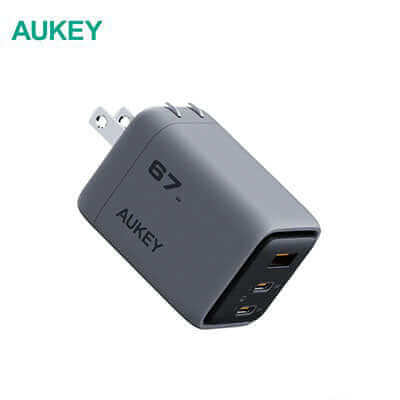 Aukey PA-C3 Comet Mix 3 67W PD Wall Charger with GaN Technology Executive Gifts Singapore