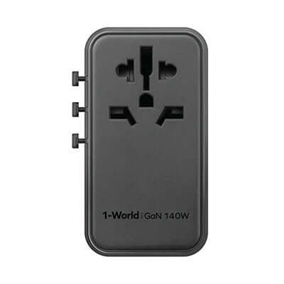 Momax 1-World Universal 4-Port Travel GaN Charger 140W + USB-C Cable Executive Corporate Gifts Singapore