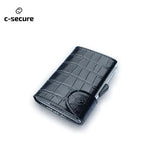 C-Secure Croco Leather Wallet