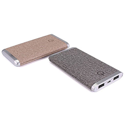 Linen Fabric Power Bank Executive Corporate Gifts Singapore