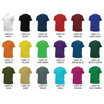 Short Sleeve T-Shirt with Matching Collar (Unisex) Executive Corporate Gifts Singapore