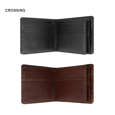 Crossing Antique Bi-fold Leather Wallet With Flap And Coin Pouch Executive Gifts Singapore
