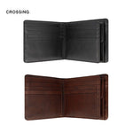 Crossing Antique Bi-fold Leather Wallet With Flap And Coin Pouch