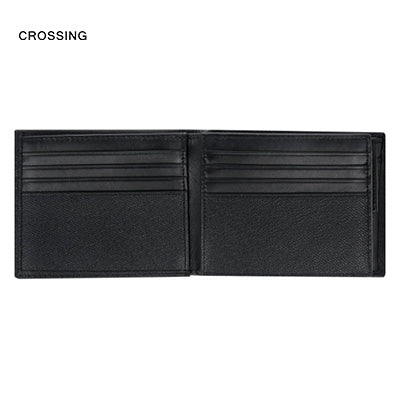 Crossing Elite Bi-fold Leather Wallet With Flap And Coin Pouch RFID Executive Gifts Singapore