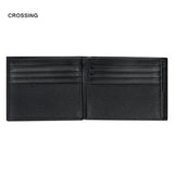 Crossing Elite Bi-fold Leather Wallet With Flap And Coin Pouch RFID