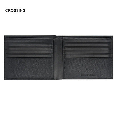 Crossing Elite Bi-fold Leather Wallet [18 Card Slots] RFID Executive Gifts Singapore