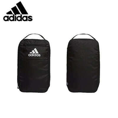 adidas Golf Shoe Bag with Front Pocket in sleek black design, perfect for corporate gifts.