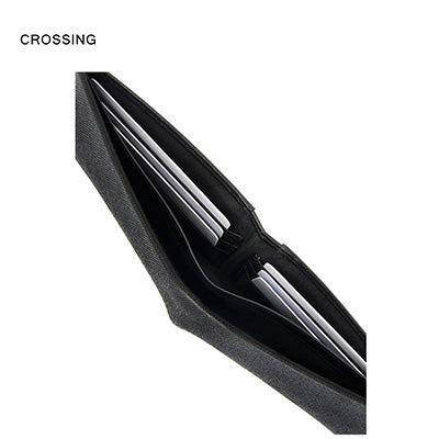 Crossing Elite Bi-fold Leather Wallet [18 Card Slots] RFID Executive Gifts Singapore