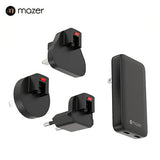 Mazer GaNPrestige Slim 2C 65W GaN Wall Charger With Travel Pins (2 Ports)