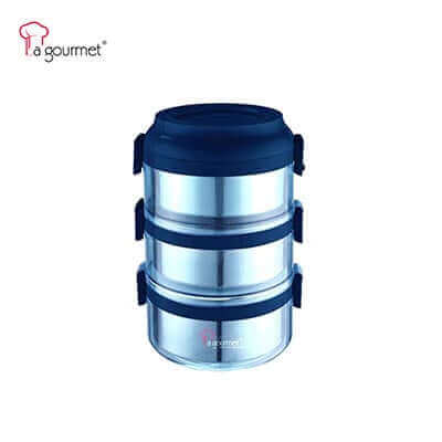 La Gourmet Pack To Go 2.35L 3-Tier Carrier With Removeable S/S Inner Bowl Executive Corporate Gifts Singapore
