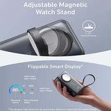 Anker MagGo Power Bank 35W Max PD 10000mAh A1657 with adjustable magnetic watch stand and flippable smart display.