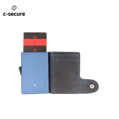 C-Secure Italian Leather Wallet With Coin Pouch Executive Gifts Singapore