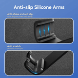 Close-up of Vention Car Phone Mount with Automatic Clamping features, showcasing anti-slip silicone arms and scratch-resistant design.