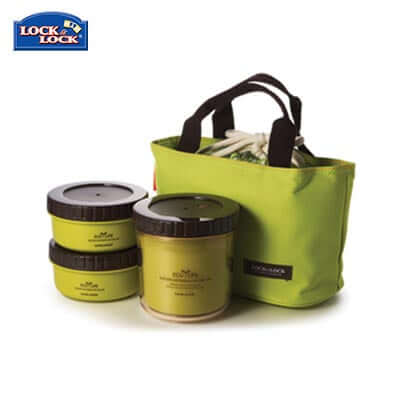 Lock & Lock BPA free 3 Pieces Rounded Lunch Box Set Executive Corporate Gifts Singapore