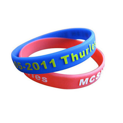 Custom Embossed Printed Silicone Wristband Executive Corporate Gifts Singapore