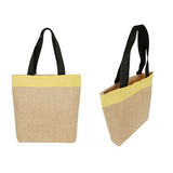 Eco Friendly Jute and Coloured Canvas Tote Bag | AbrandZ Corporate Gifts