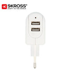 SKROSS 2 Port USB Charger - EURO | AbrandZ Corporate Gifts