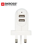 SKROSS 2 Port USB Charger - UK | AbrandZ Corporate Gifts