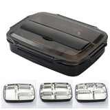 Stainless Steel Lunch Box with Compartments | AbrandZ Corporate Gifts