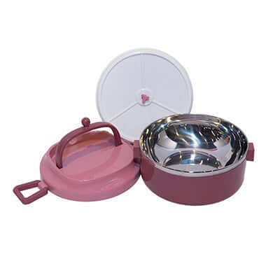 Round Single Layer Lunch Box Executive Corporate Gifts Singapore