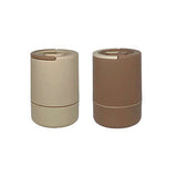 3 Layers Stainless Steel Lunch Box set in beige and brown, ideal for meal prep, portable and stylish.