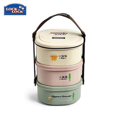 Lock & Lock 3-tier Lunch Box with Handle Executive Corporate Gifts Singapore