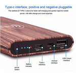 Woodgrain Qi Wireless power bank charger | AbrandZ.com