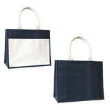 Eco Friendly A3 Jute Tote Bag with Canvas Pocket | AbrandZ Corporate Gifts