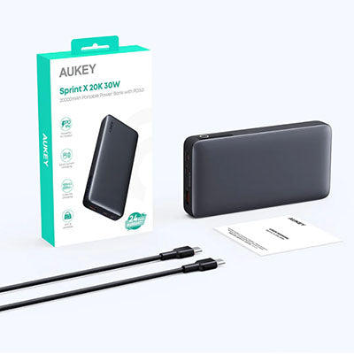 Aukey PB-Y42 30W 20000mAh Portable Power Bank Executive Corporate Gifts Singapore